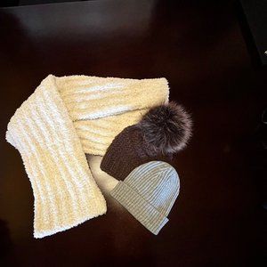 Free People Rib Blanket Scarf - Cream